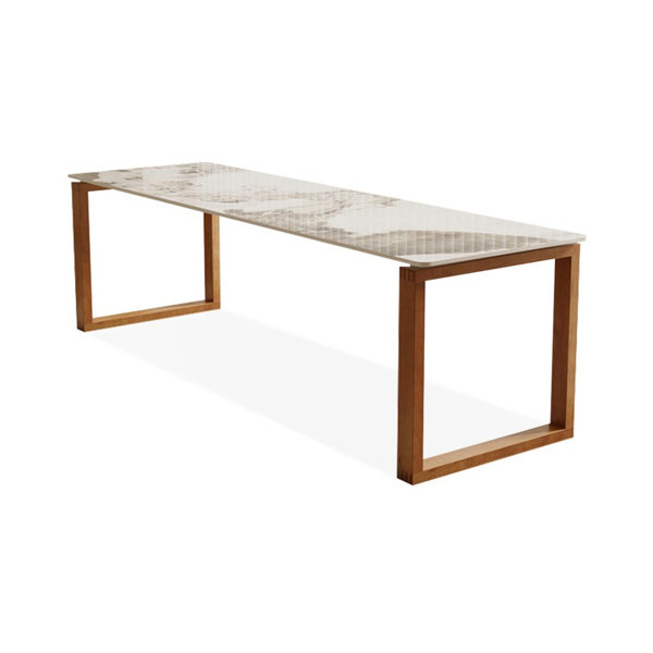 Vladimeers Trading 70.87" LightwalnutRectangular Sintered Stone+Solid